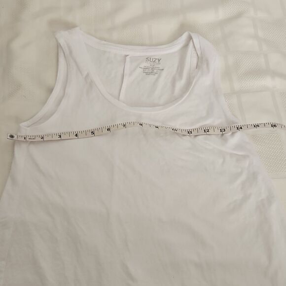 Women's White Sleeveless Top - Picture 3 of 12